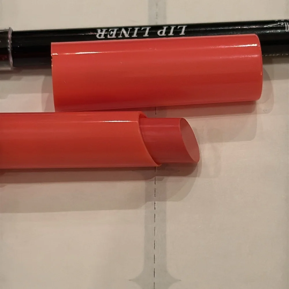 NICOLE MILLER LIPSTICK AND LIP LINER DEEP ROSE COLOR (TO ME). NOT NAMED. NEW